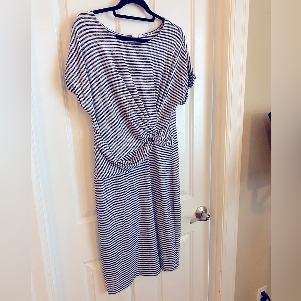 Gap Striped Navy/White Dress (L)